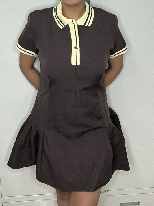 Mirabelle Brown Dress - My Store