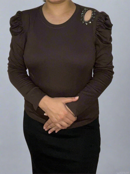 Marisse Brown Top - My Store