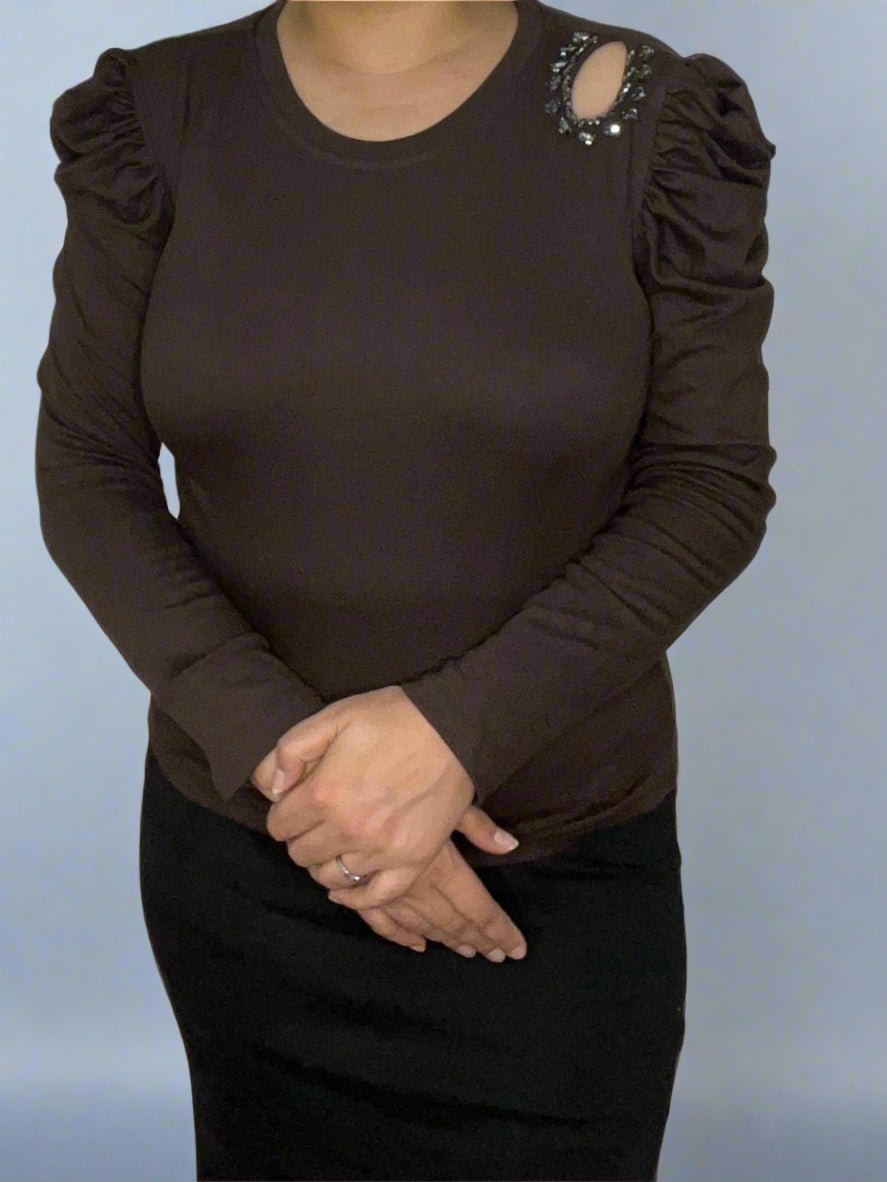 Marisse Brown Top - My Store