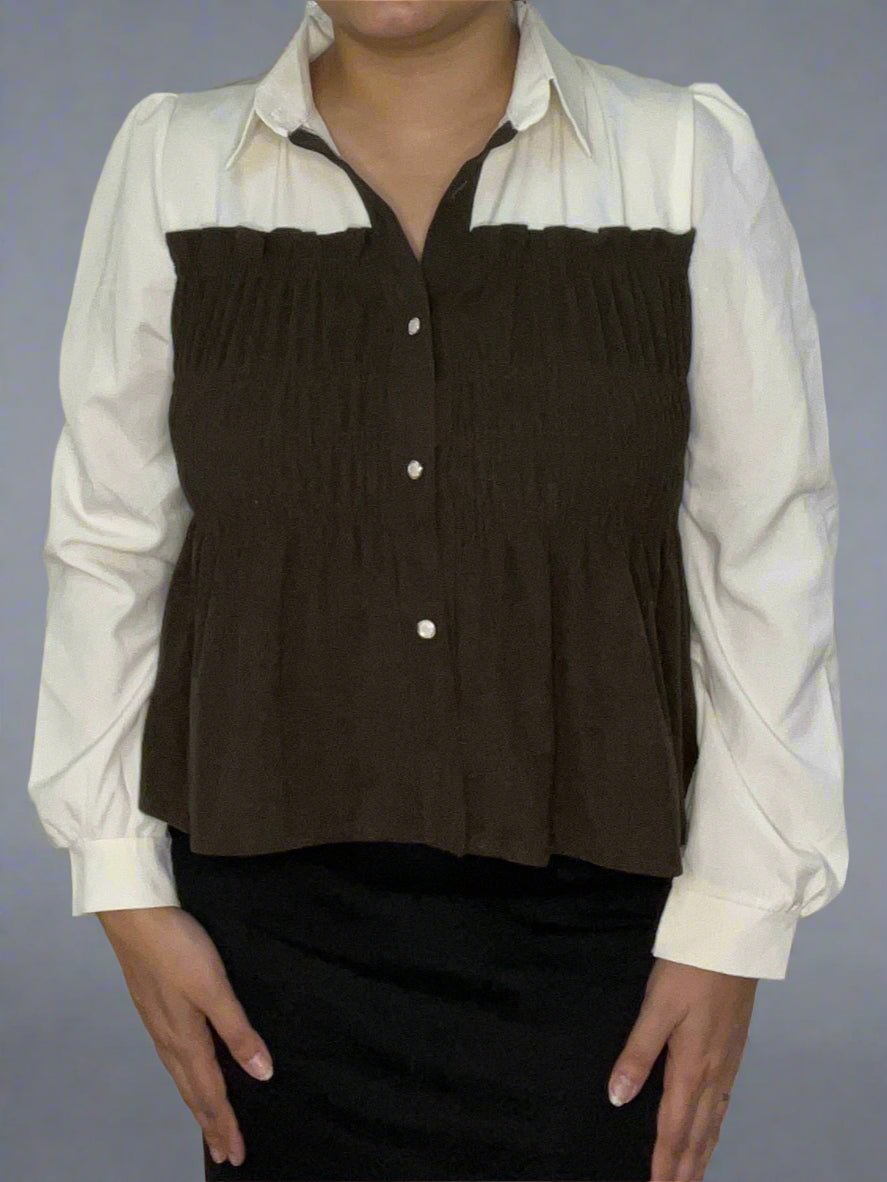 Orlina Brown Top - My Store