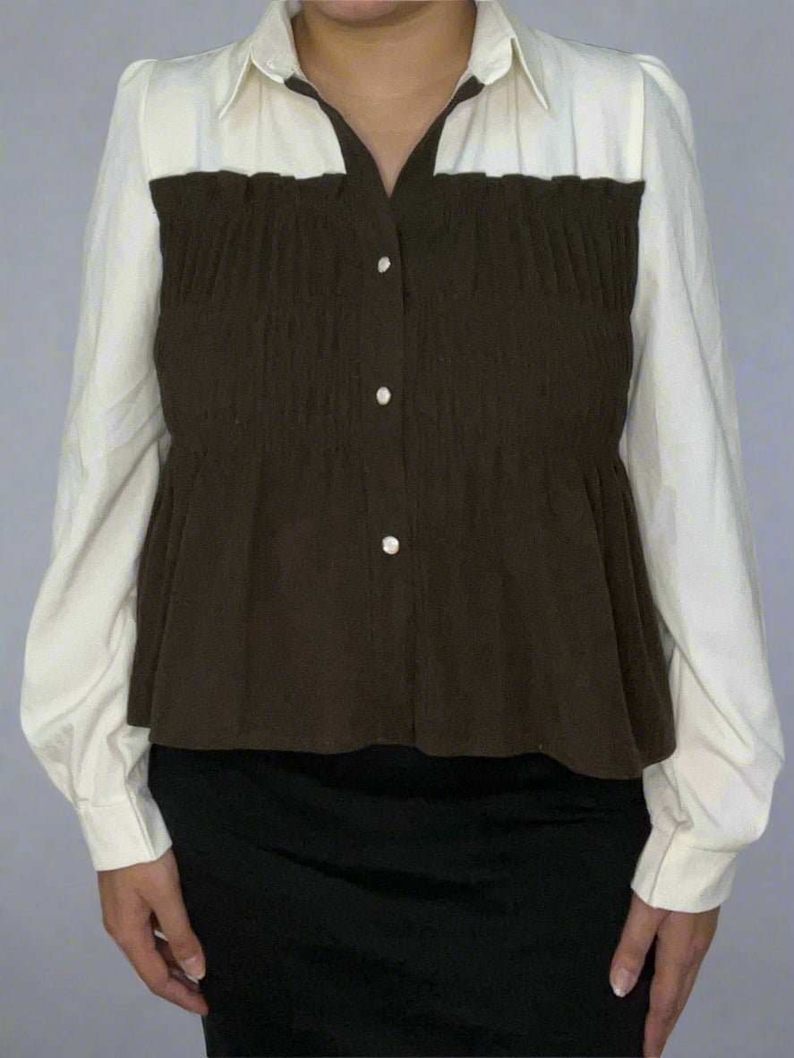 Orlina Brown Top - My Store